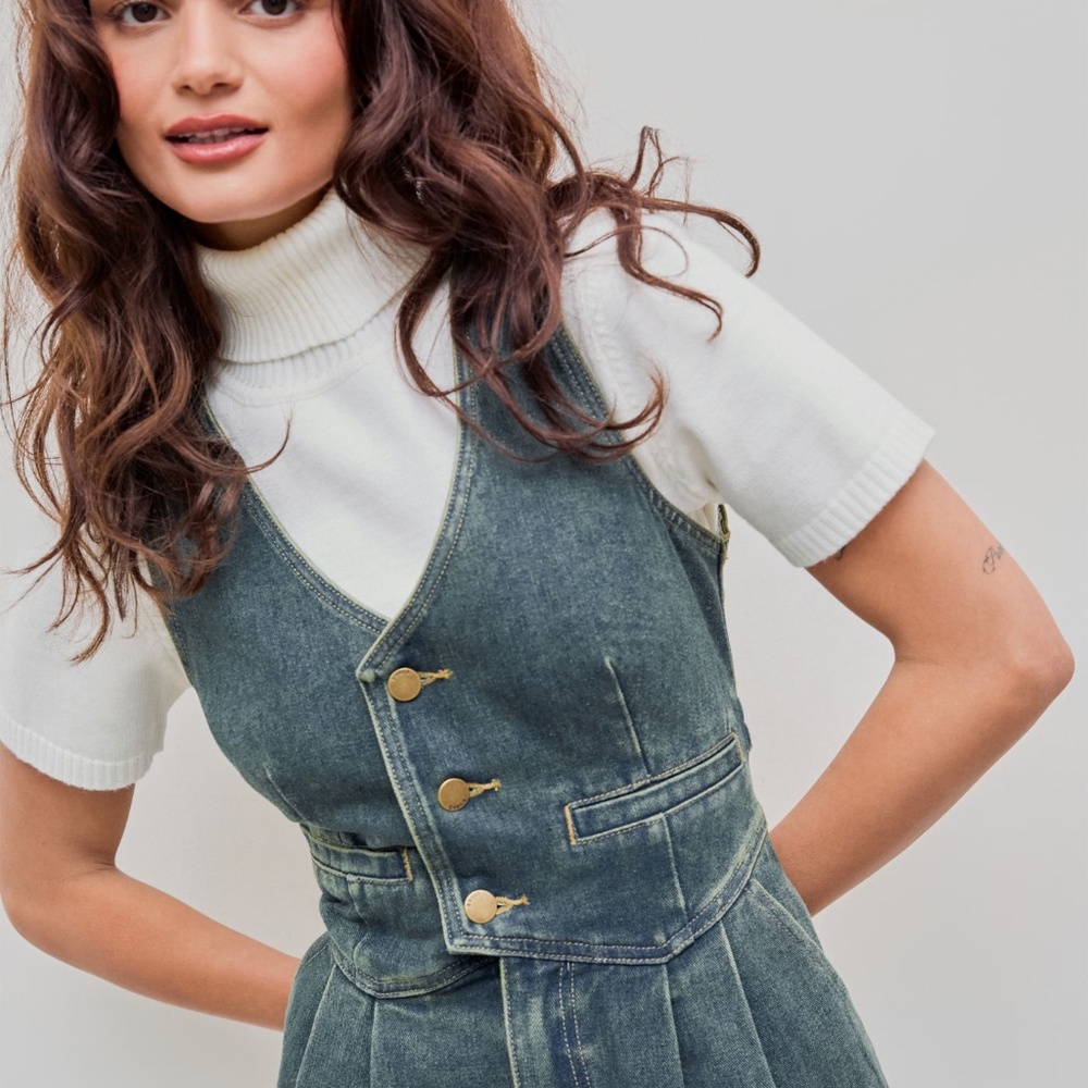 Cider Denim Blue Jumpsuit